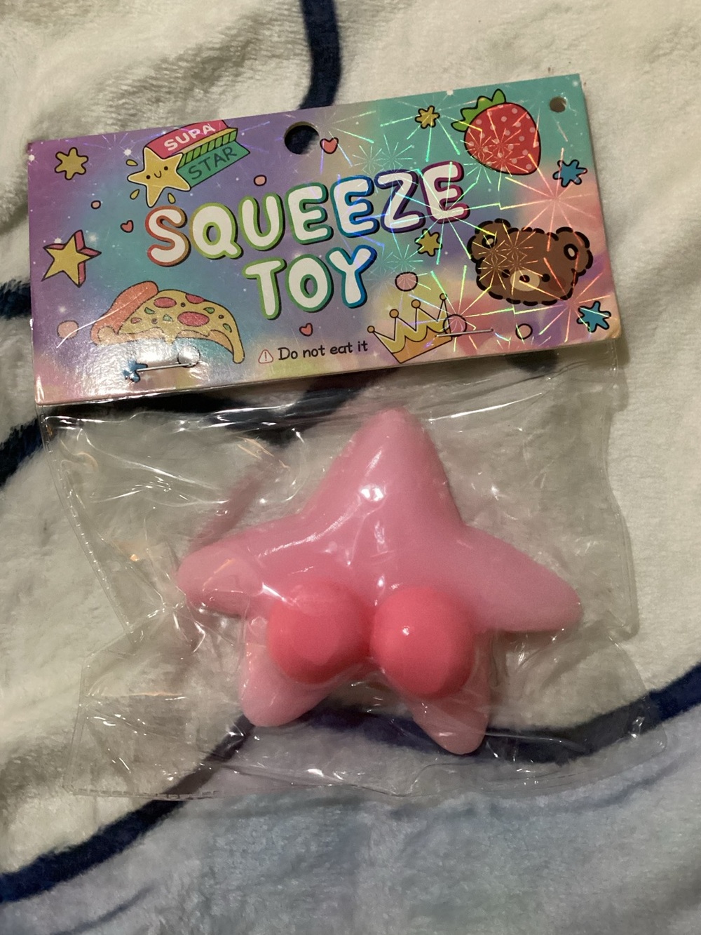 Funny Pink Star Squeeze Toy - Soft Stress Relief for Kids and adults